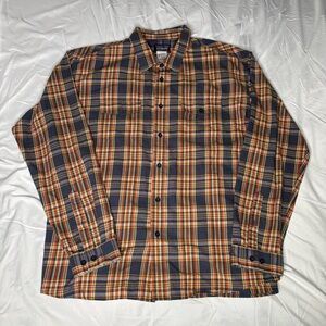 Patagonia Shirt Mens XL Multicolor Plaid Organic Cotton Long Sleeve Button